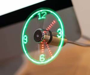 ventilador reloj led