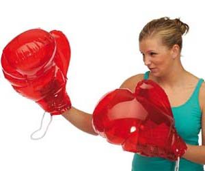 guantes de boxeo inflables