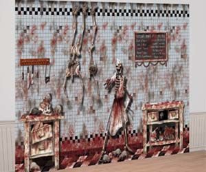 mural, diseño de carnicería terrorífica