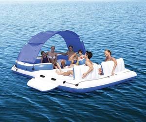 Isla hinchable para 6 adultos