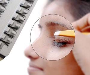 Pestañas Postizas 240 Piezas Extensiones Natural 8mm - 14mm por Kurtzy - Pack 4 Bandejas - Kit Pestañas Cortas y Largas Falsas