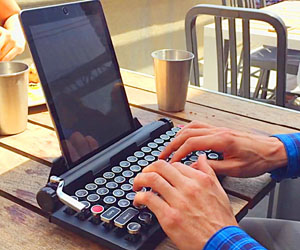 Teclado De Máquina De Escribir, Bluetooth Teclado Mecánico Inalámbrico